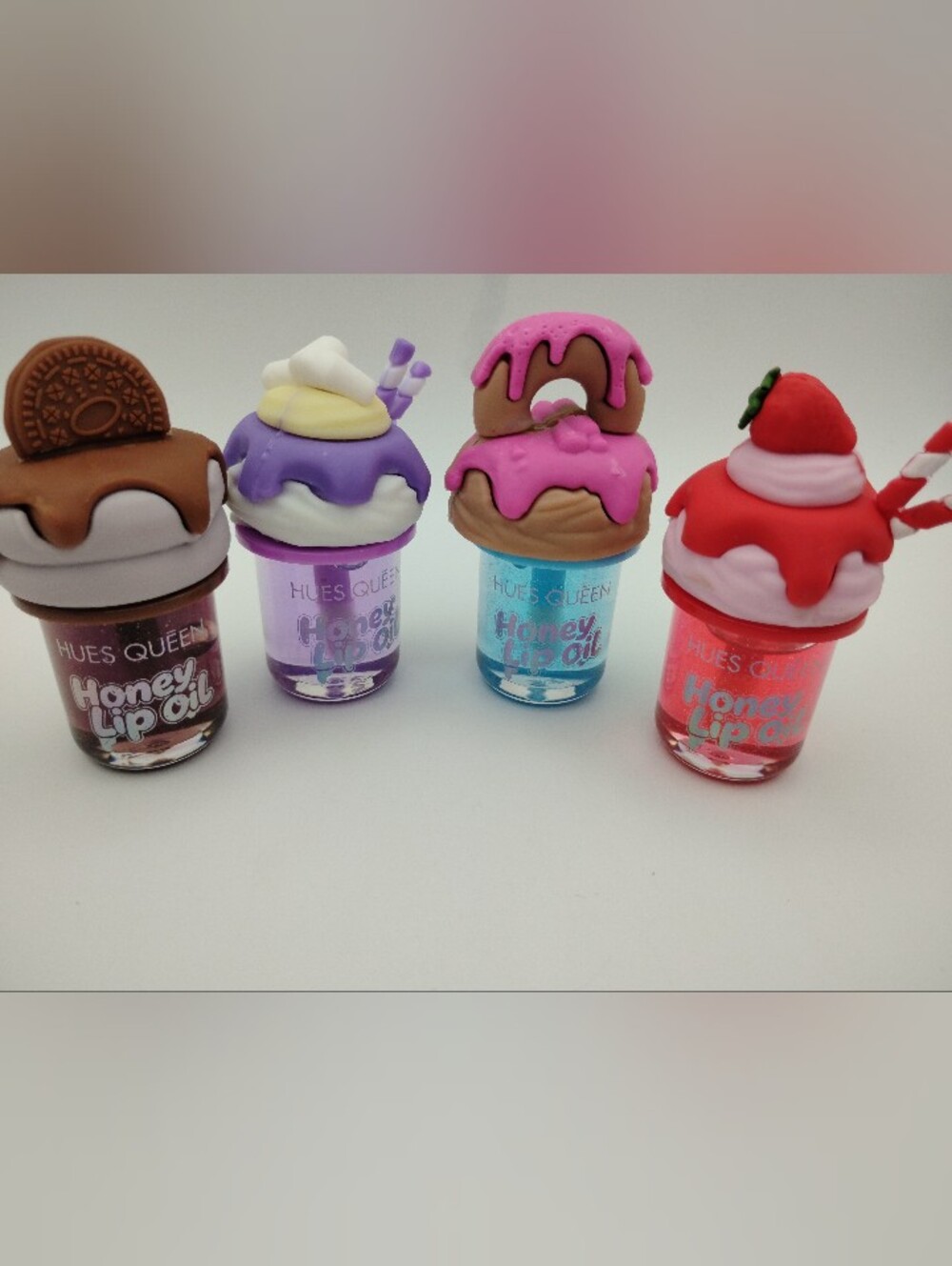 Honey Lip Oil With A Cookie, Donut, Strawberry, & Milkshake Top - Picture 2 of 5